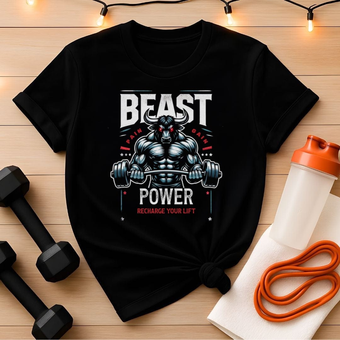 Beast Power Recharge Your Lift Unisex Gym Tee