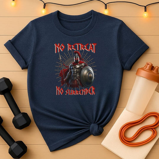 Spartan Warrior Gym T-Shirt - No Retreat No Surrender