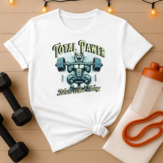 Total Pawer Feline Lifting Gym Tee
