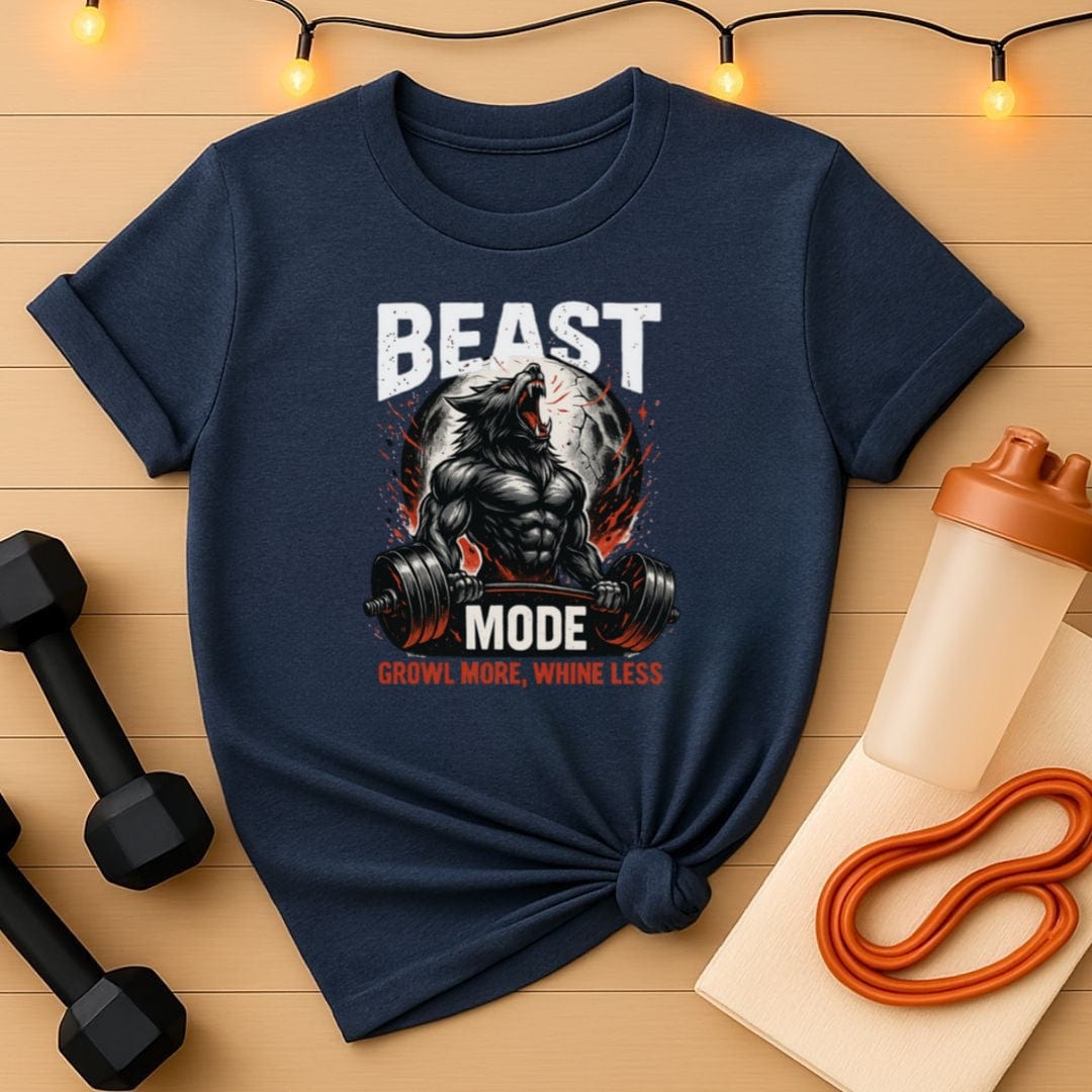 Beast Mode Howl at the Moon Powerlifting Unisex Gym Tee