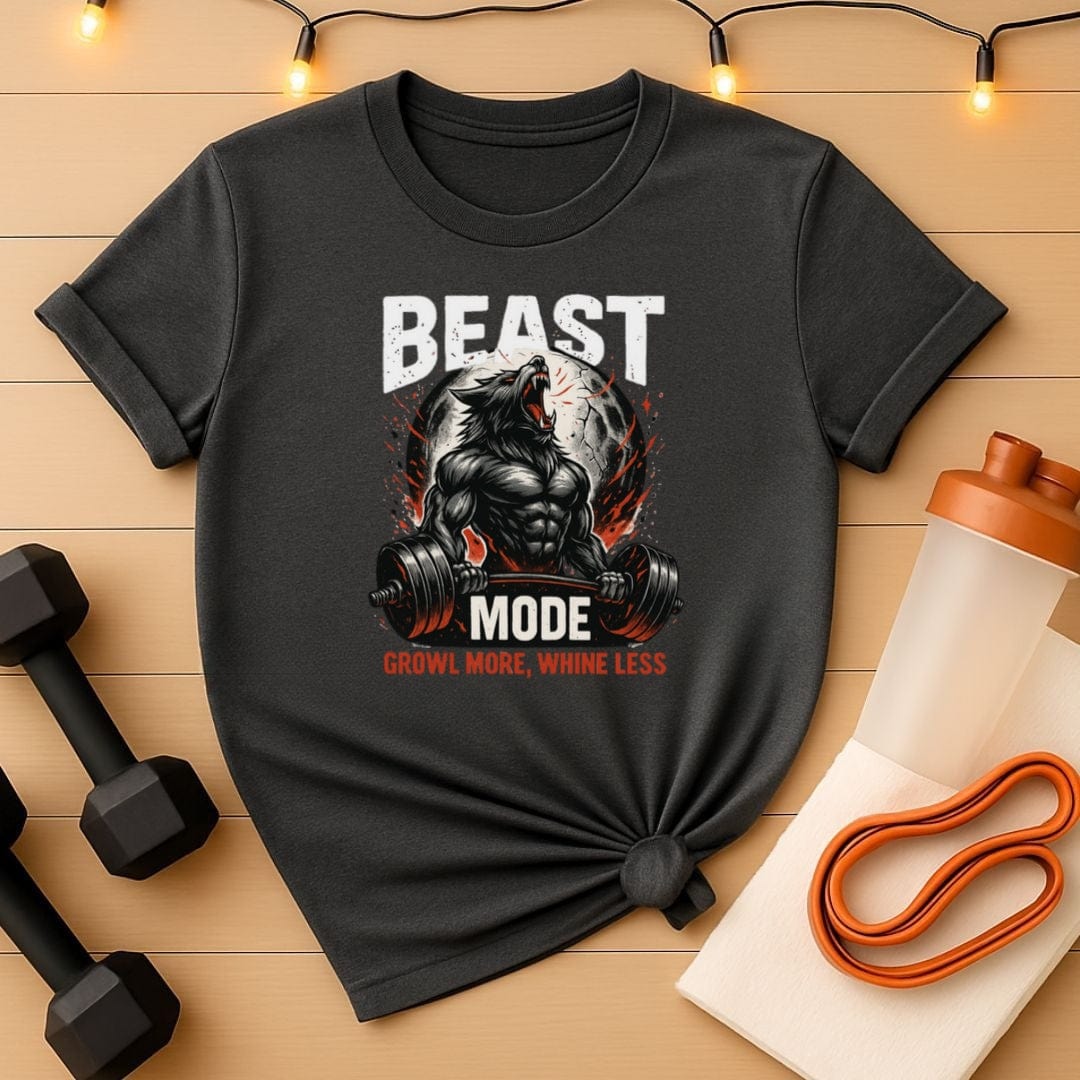 Beast Mode Howl at the Moon Powerlifting Unisex Gym Tee