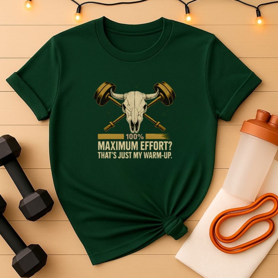 Maximum Effort Weightlifting Unisex Gym Tee