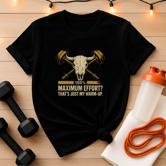 Maximum Effort Weightlifting Unisex Gym Tee