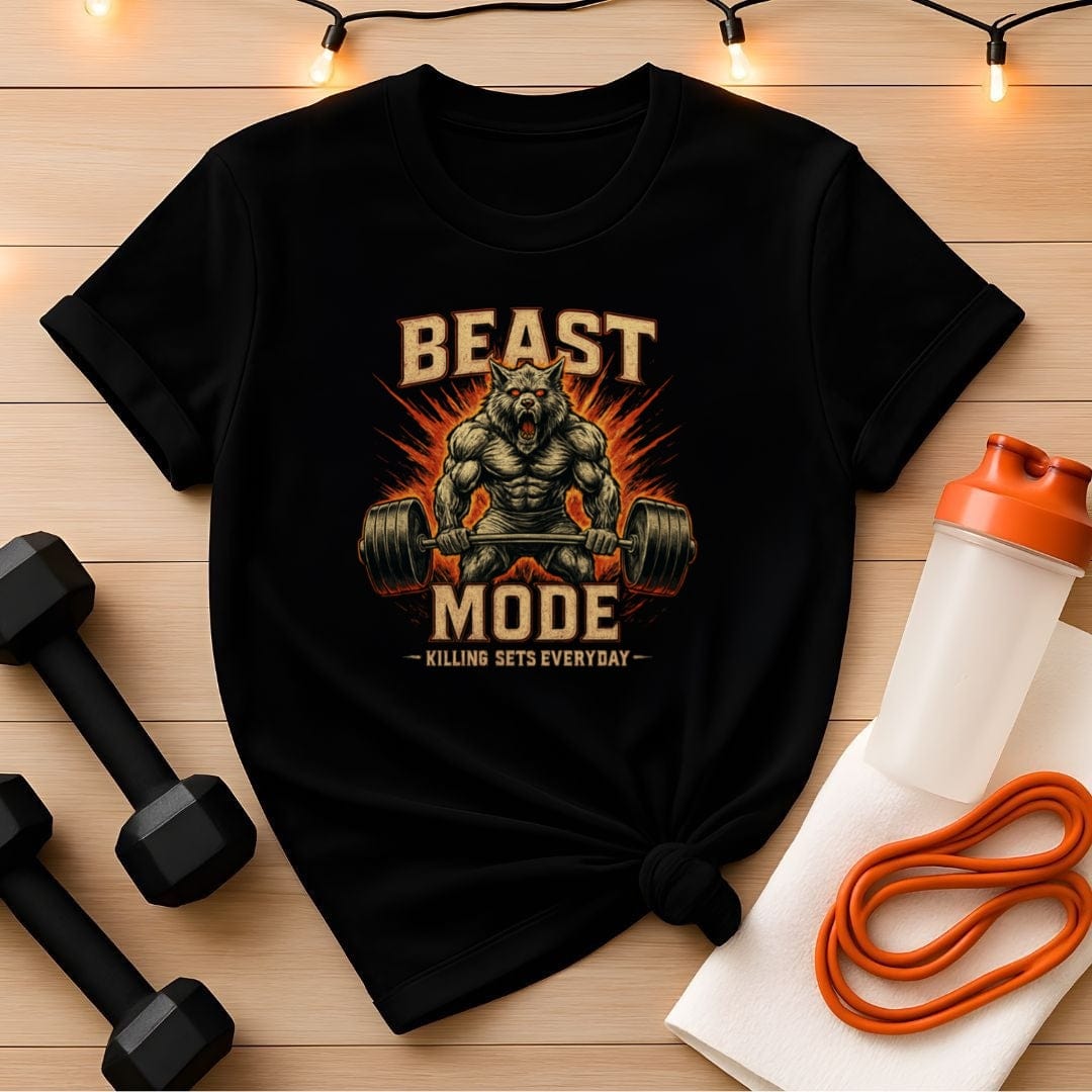 Beast Mode 'Killing Sets Every Day' Werewolf Gym Tee