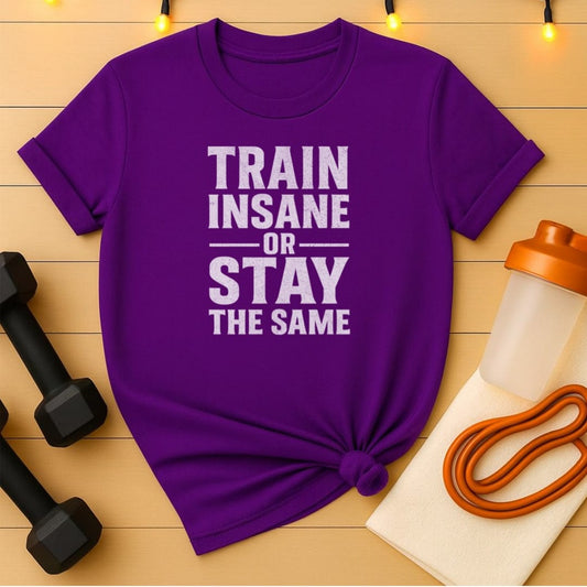 Train Insane or Stay the Same Gym Tee