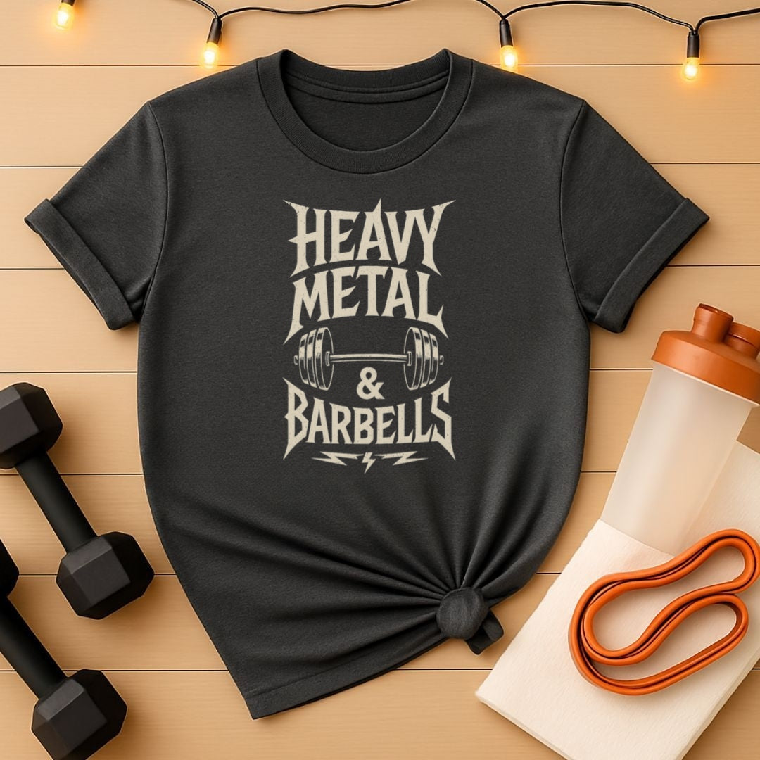 Heavy Metal & Barbells Unisex Tee - Lightning Bolt Edition