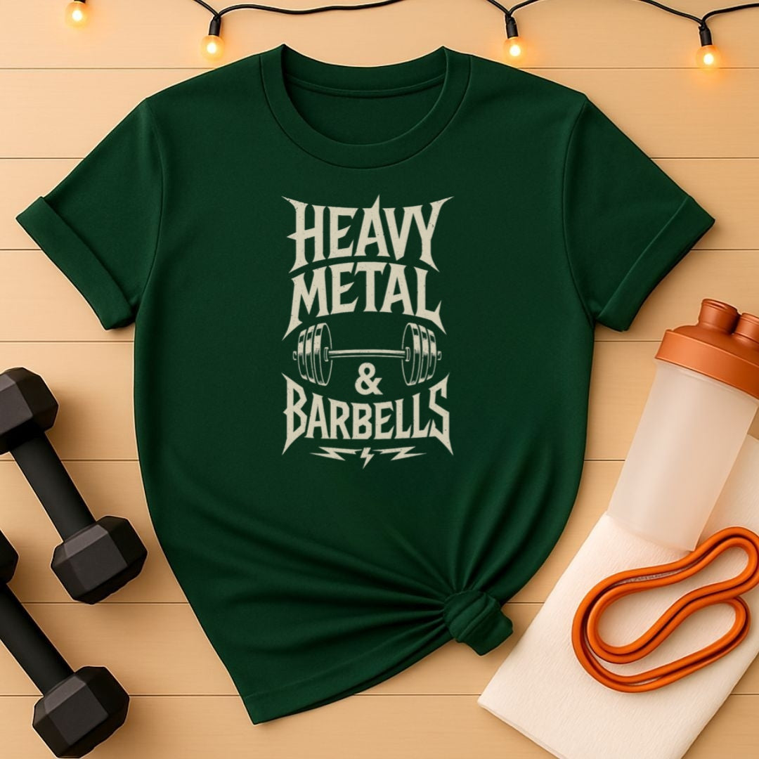 Heavy Metal & Barbells Unisex Tee - Lightning Bolt Edition