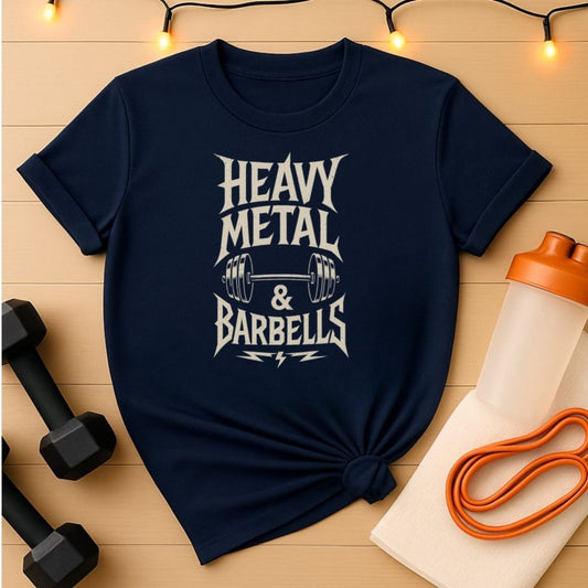 Heavy Metal & Barbells Unisex Tee - Lightning Bolt Edition