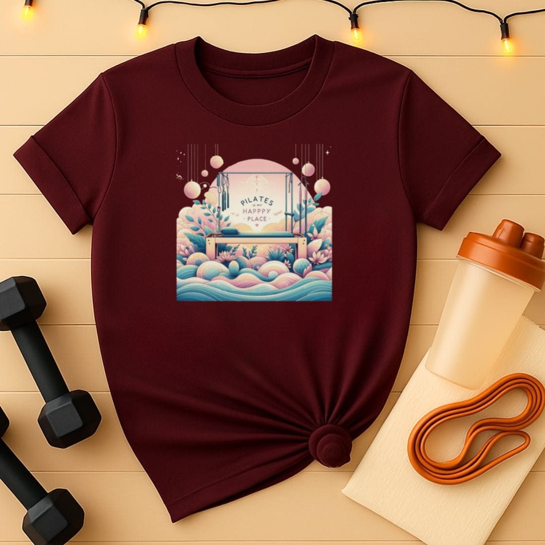 Pilates Is My Happy Place (Garden Sunrise) Tee