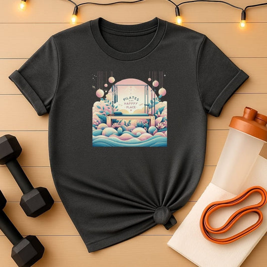 Pilates Is My Happy Place (Garden Sunrise) Tee