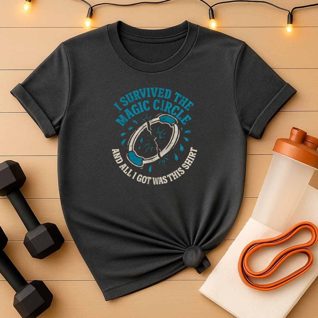 I Survived the Magic Circle T-Shirt - Stress Cracks