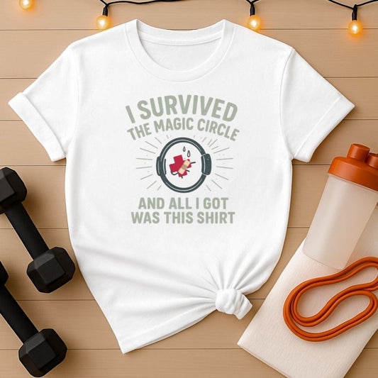 I Survived The Magic Circle Pilates T-Shirt - Red Cross Edition