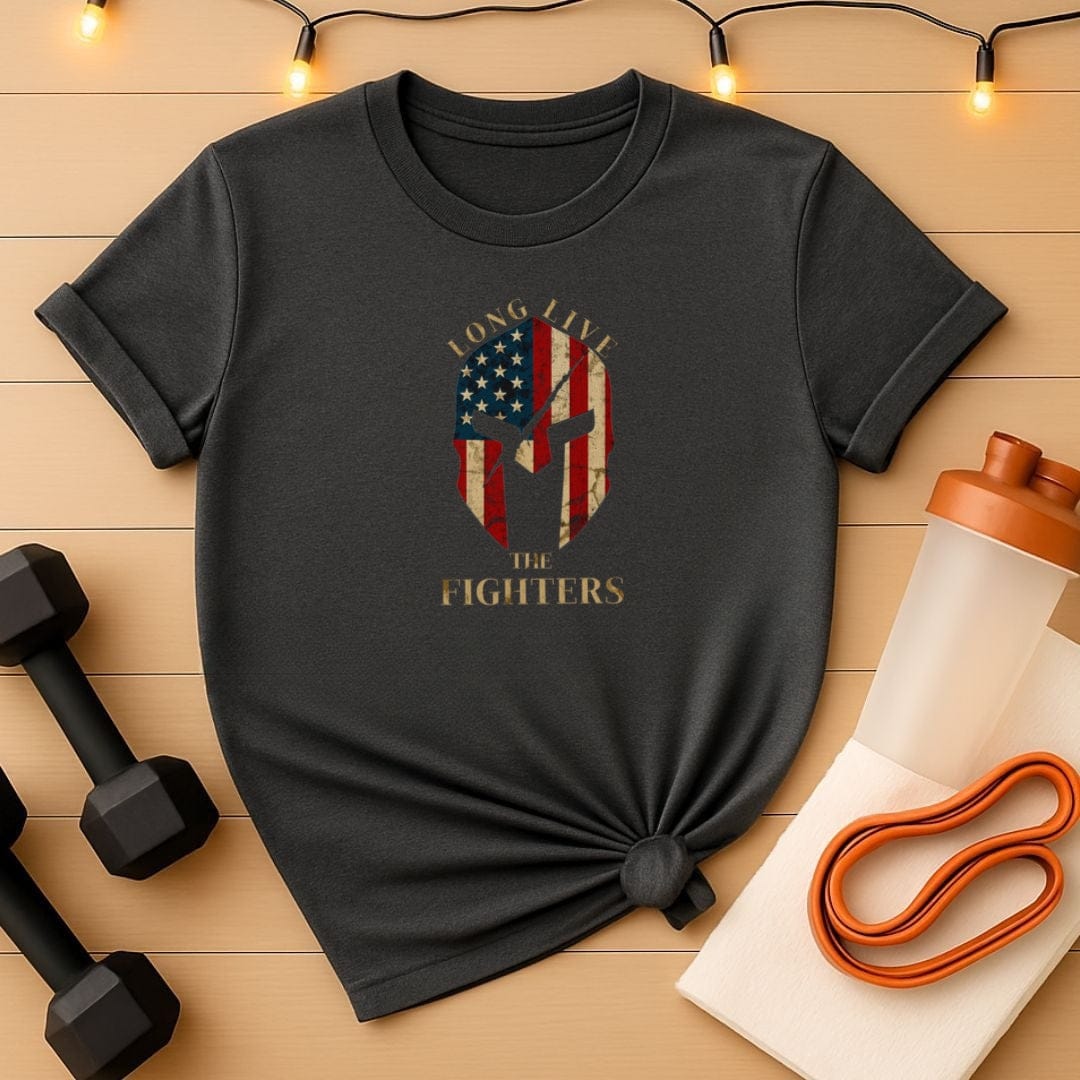 Spartan Helmet – Long Live the Fighters T-Shirt
