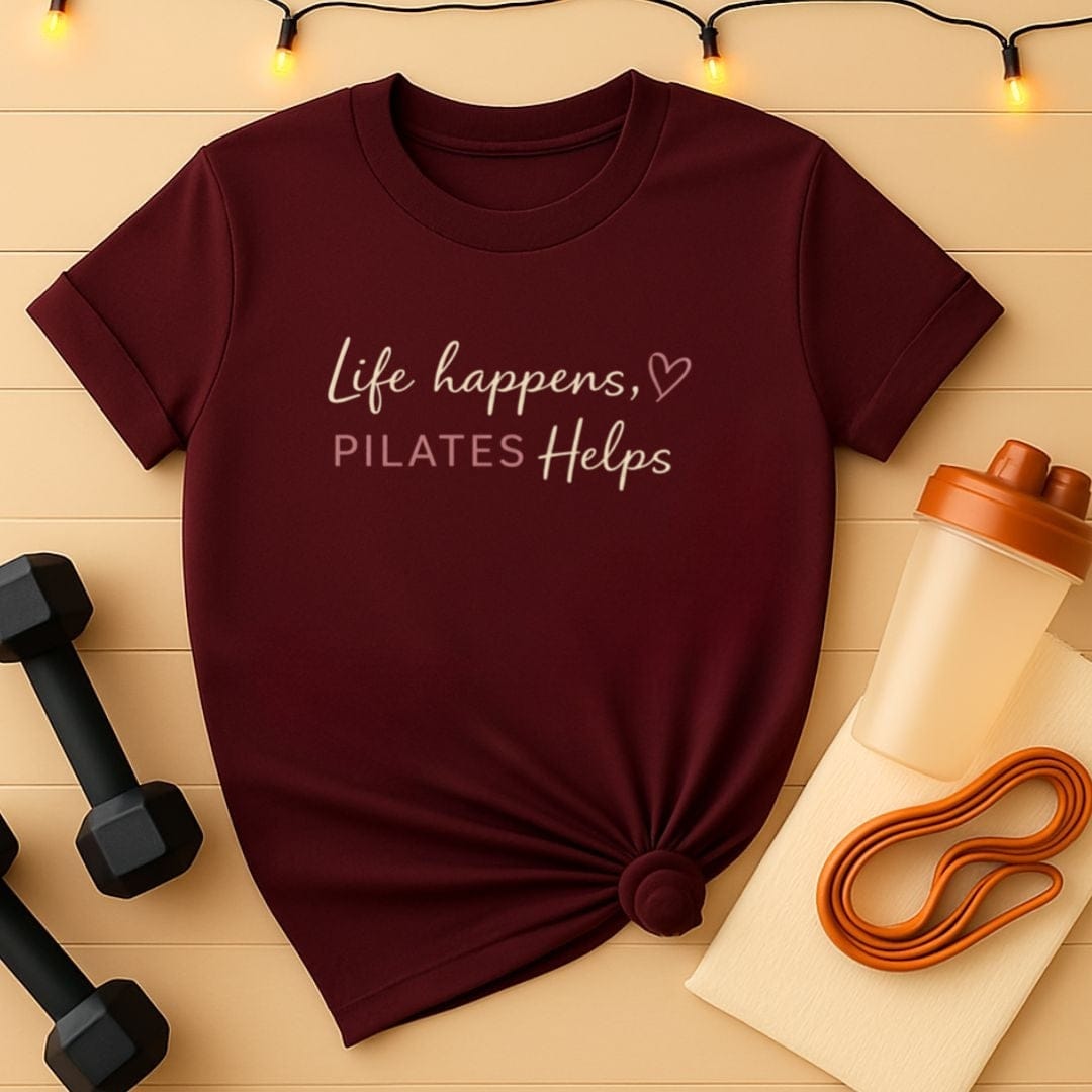 Life Happens, Pilates Helps Minimalist T-Shirt
