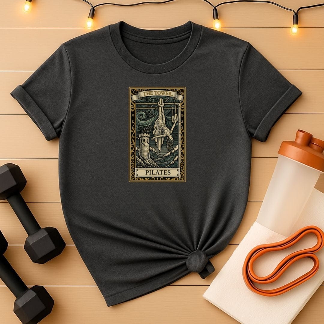 Pilates Tower Tarot Card T-Shirt