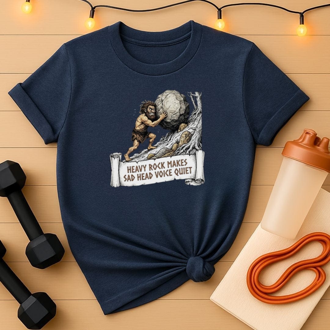 Heavy Rock Makes Sad Head Voice Quiet Gym T-Shirt