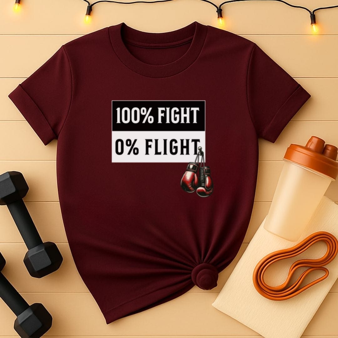 100% Fight 0% Flight MMA Warrior T-Shirt