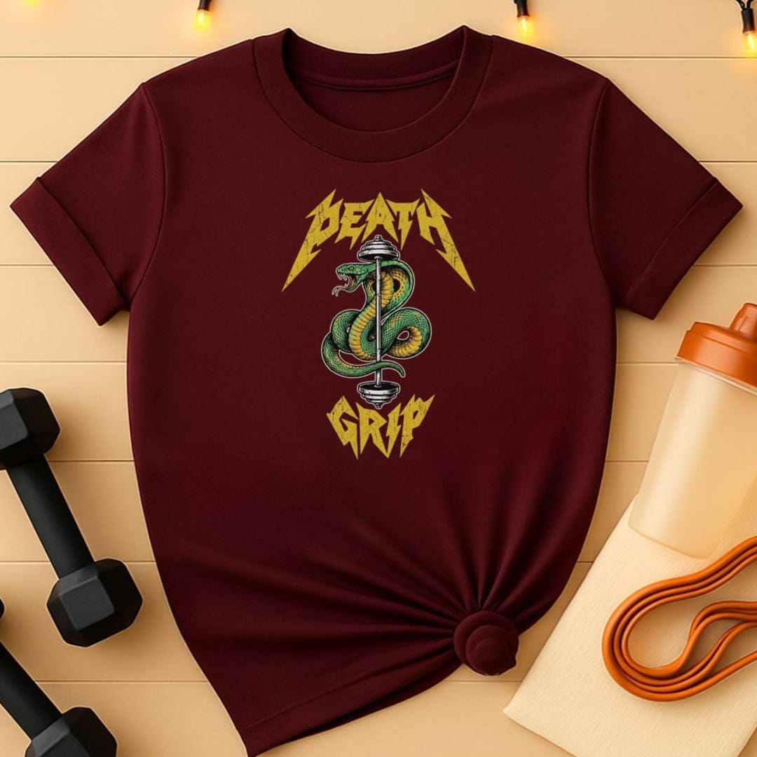 Death Grip Snake Barbell T-Shirt