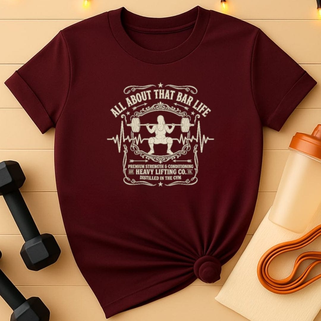 That Bar Life Female Whiskey Label T-Shirt