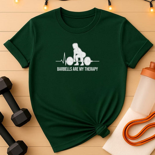 Barbells Are My Therapy Women's Gym T-Shirt