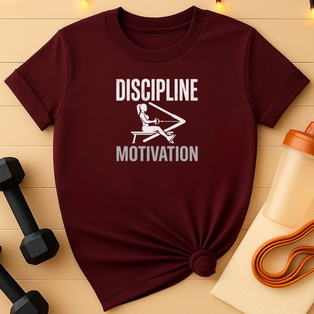 Discipline Greater Than Motivation – Women’s Gym T-Shirt