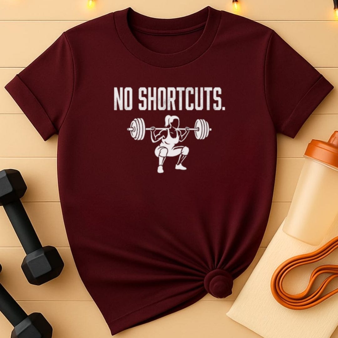 No Shortcuts Women’s Gym T-Shirt