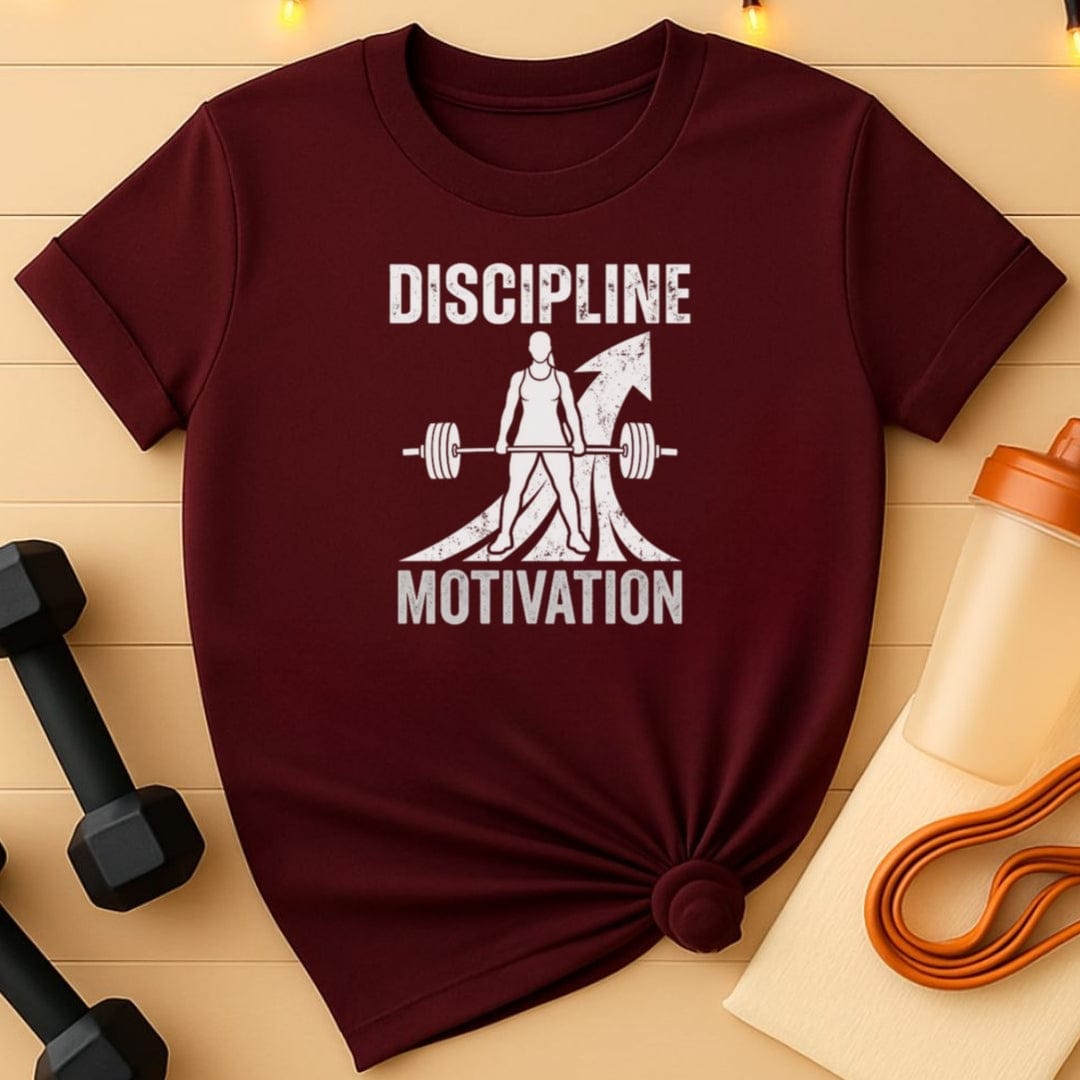 Discipline Builds Motivation Women's Gym T-Shirt