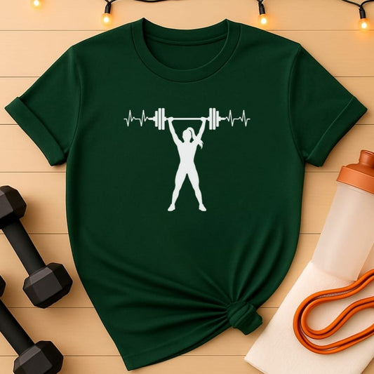 Overhead Press Heartbeat Women's Gym T-Shirt