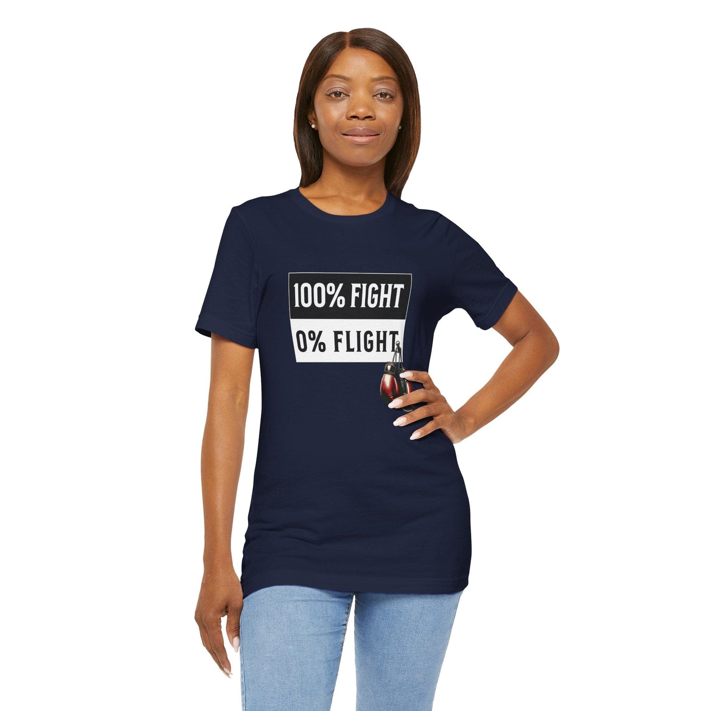 100% Fight 0% Flight MMA Warrior Fighter Unisex Tee