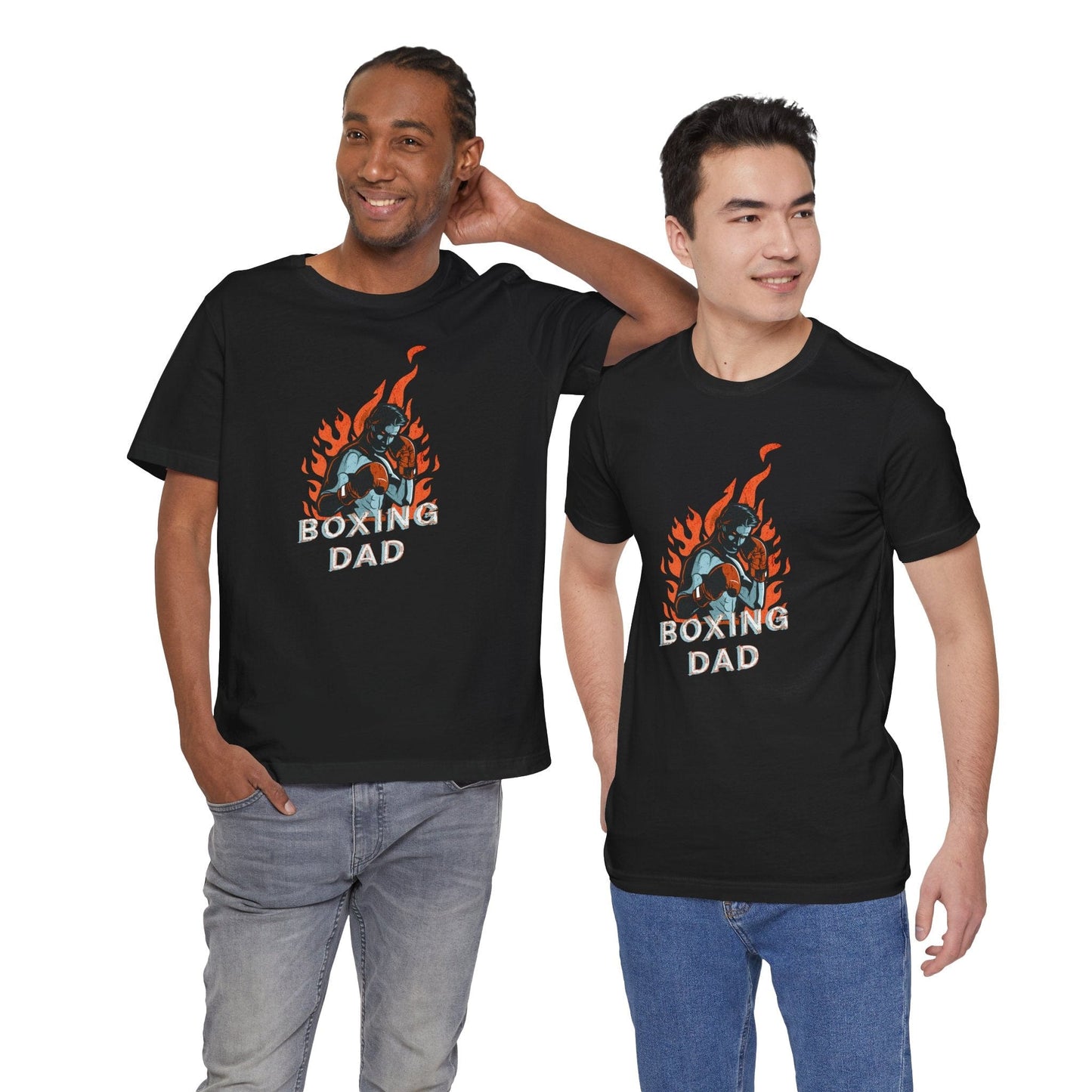Boxing Dad – Fighter Flame Tee | MMA Dad Shirt