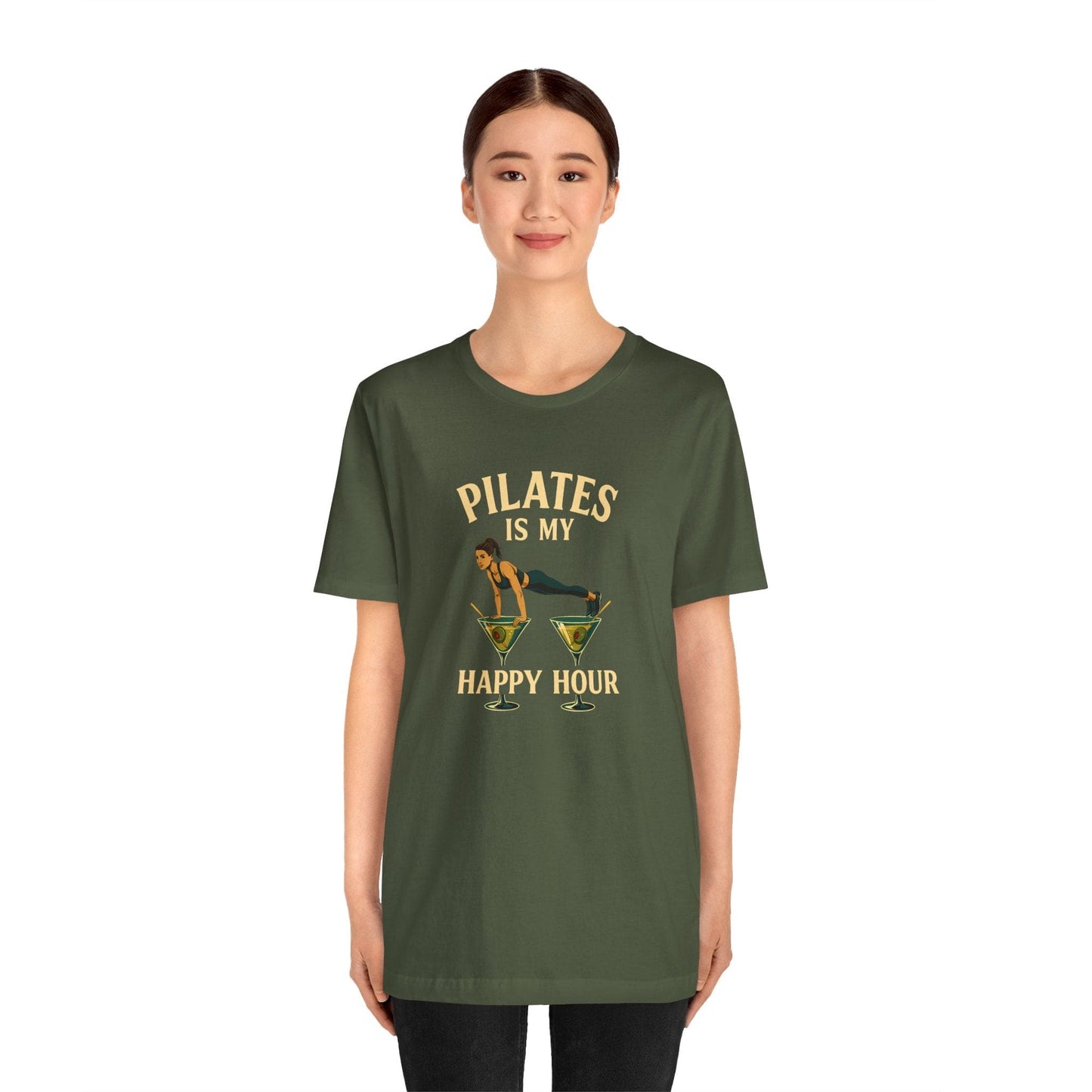 Pilates Is My Happy Hour Shirt – Funny Pilates Lover Tee