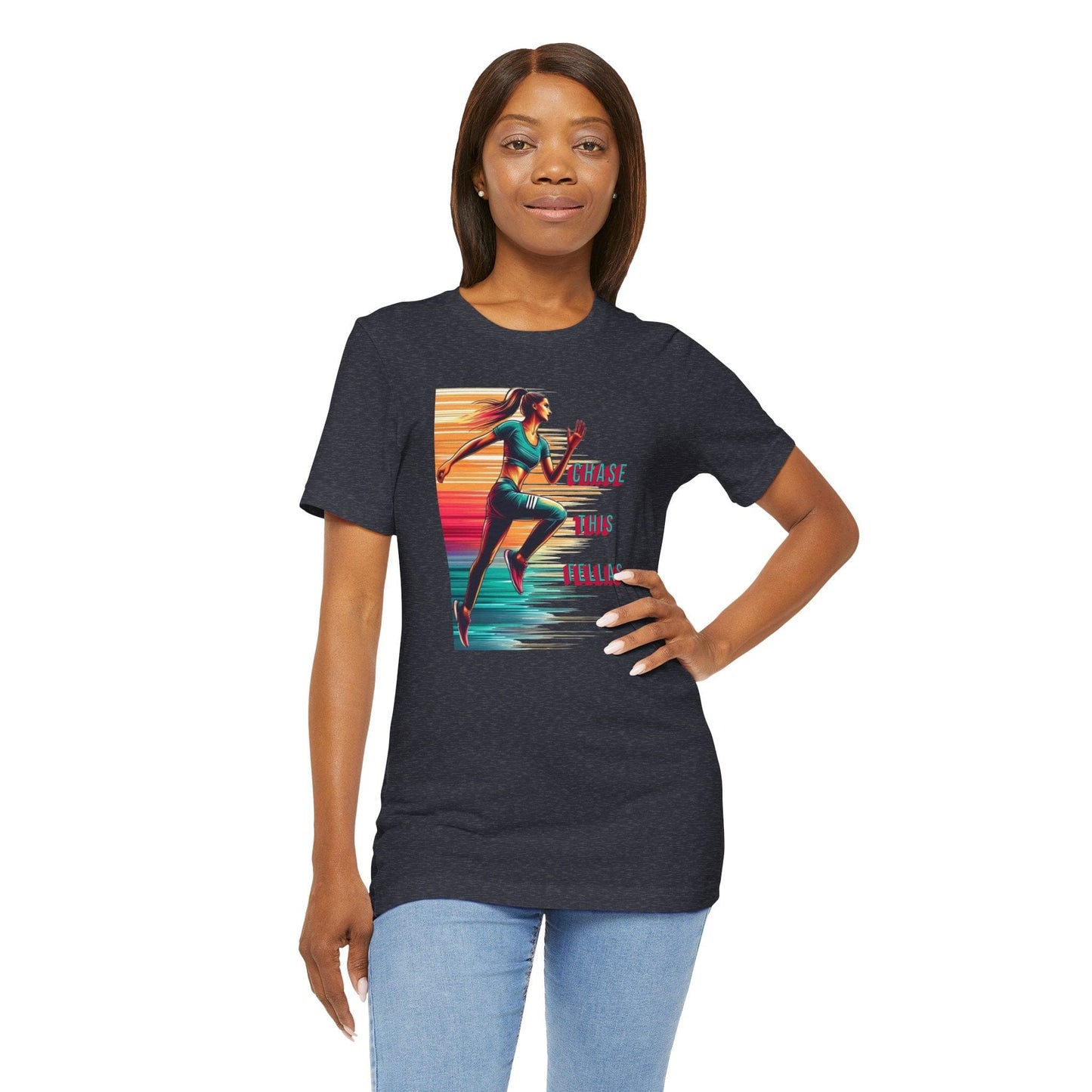 Chase This Fellas Gym Female Running Tee