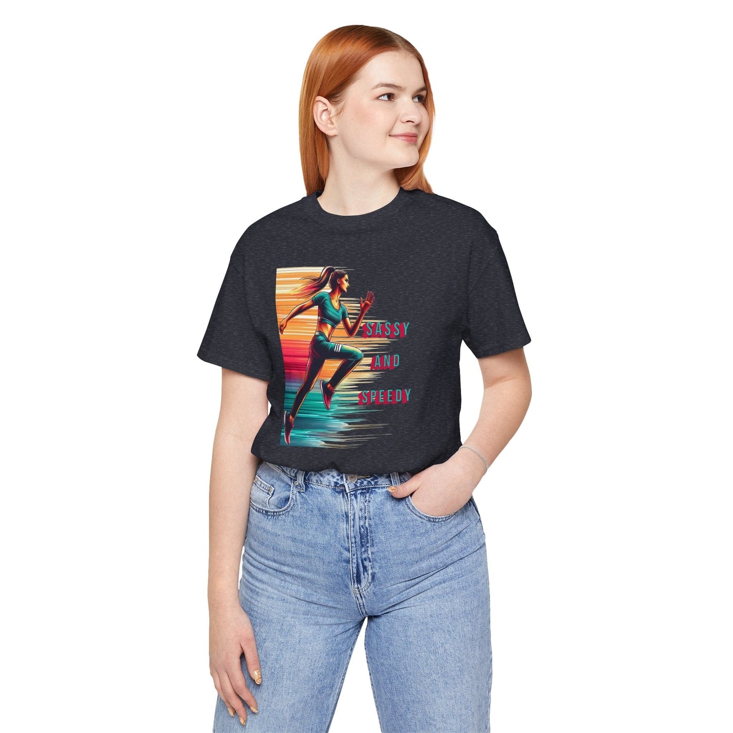 Sassy and Speedy Female Running T-Shirt