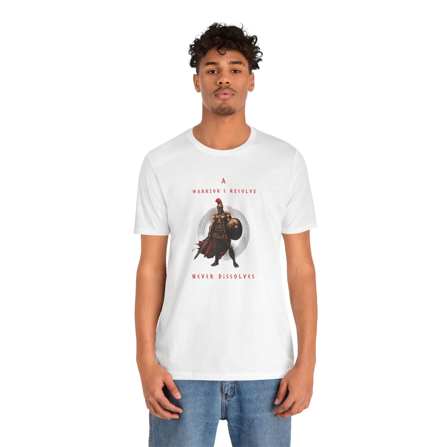 A Warrior's Resolve Never Dissolves Spartan Gym T-Shirt