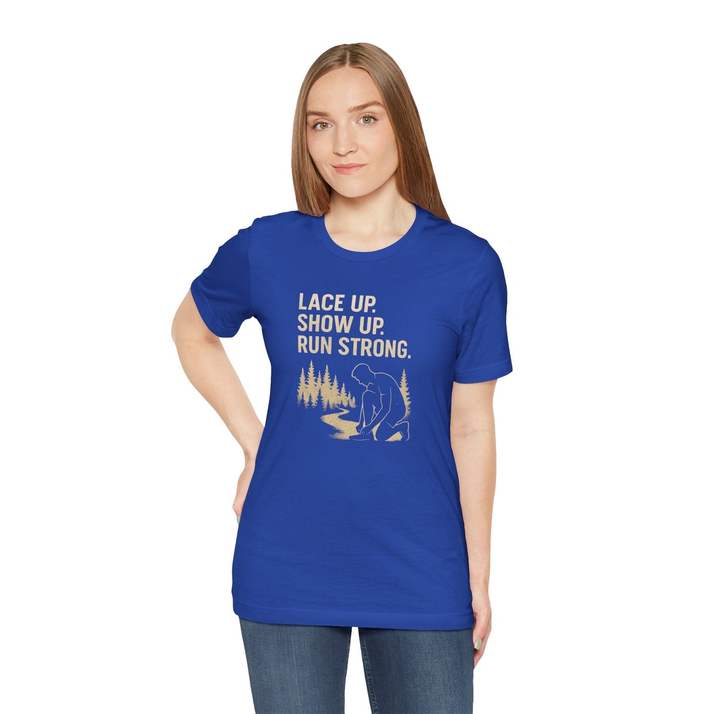 Trail Running Unisex Tee - Motivational Forest Runner Shirt