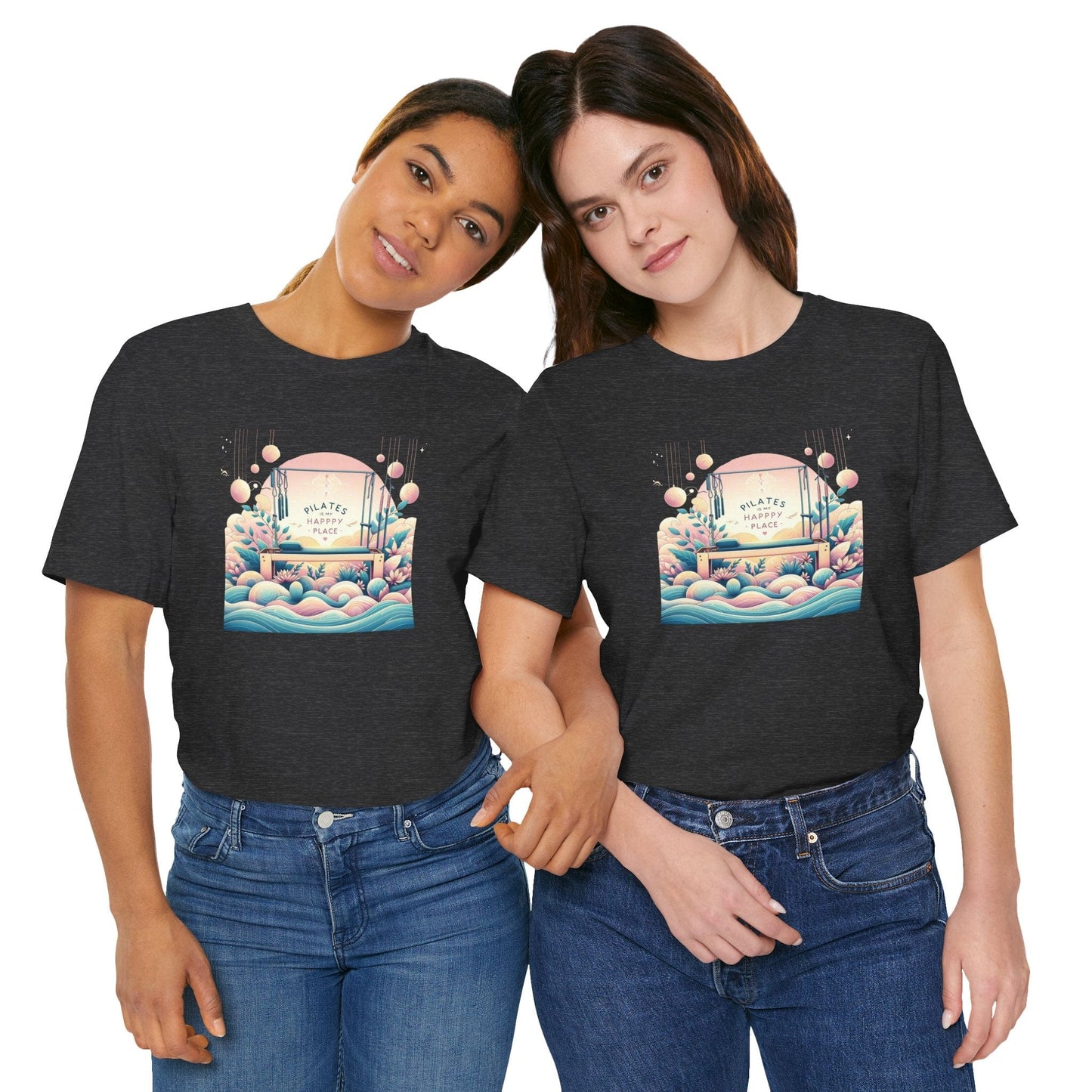 Pilates Is My Happy Place (Garden Sunrise) Tee