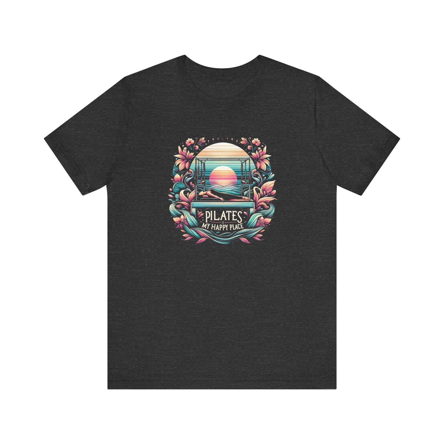Pilates Is My Happy Place – Floral Reformer Sunset Tee
