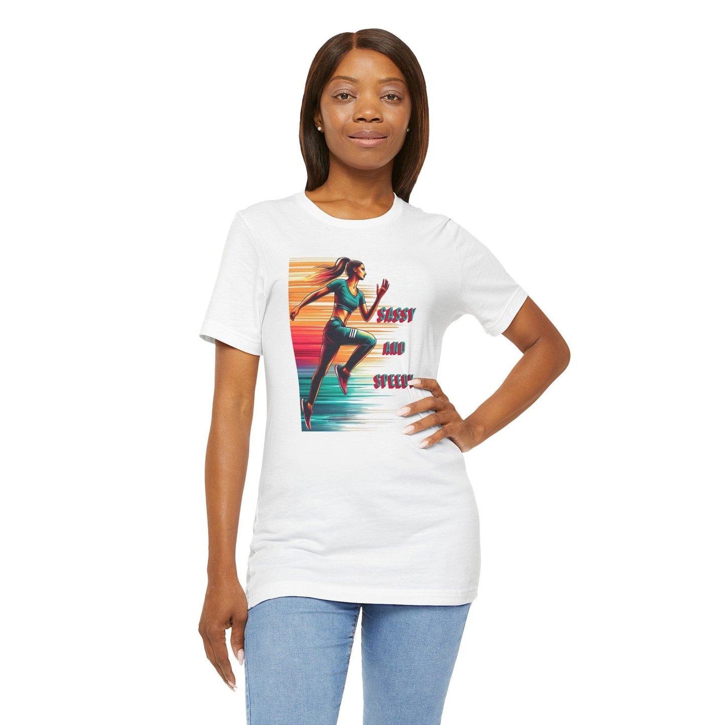 Sassy and Speedy Female Running T-Shirt