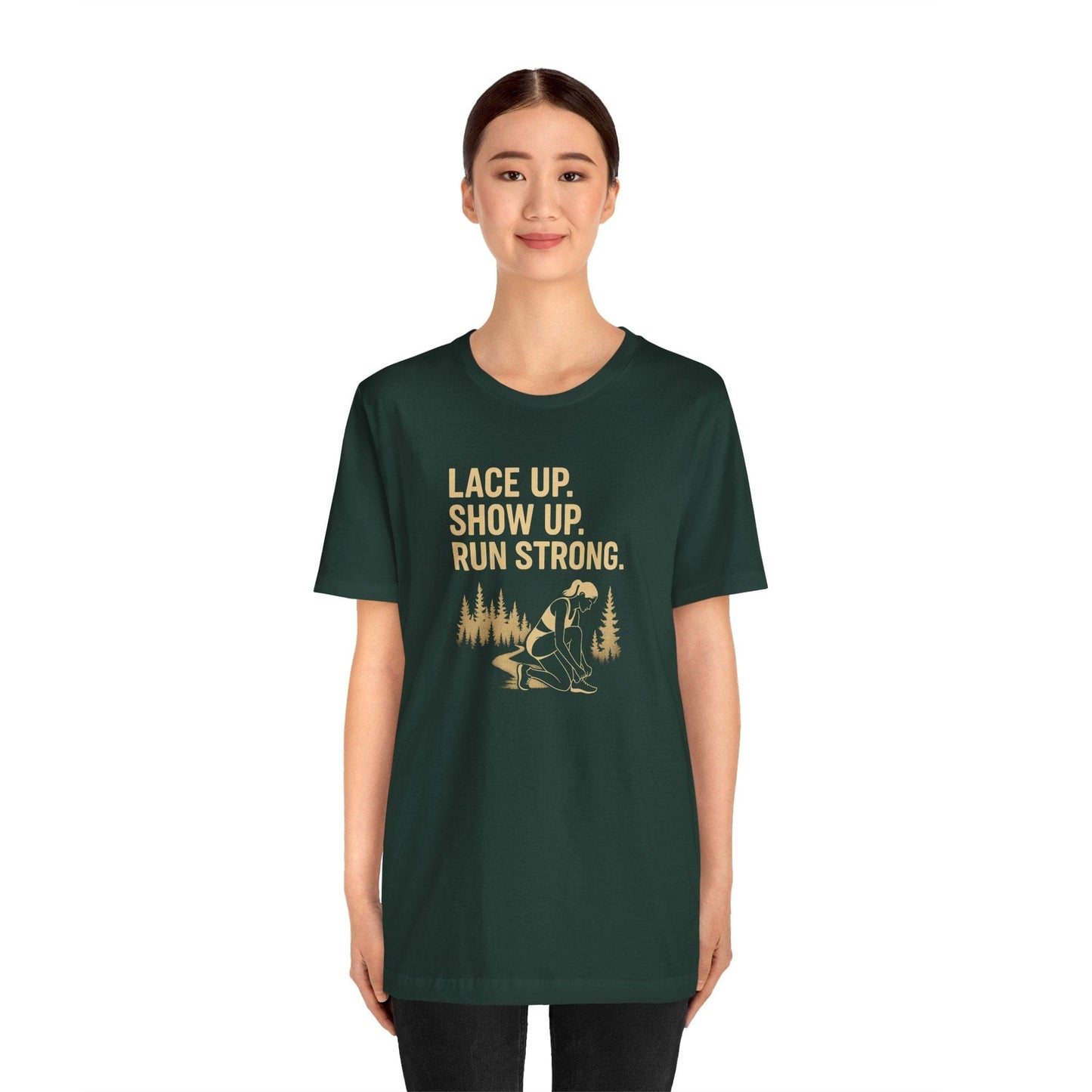 Trail Running Shirt for Women – Lace Up, Show Up, Run Strong