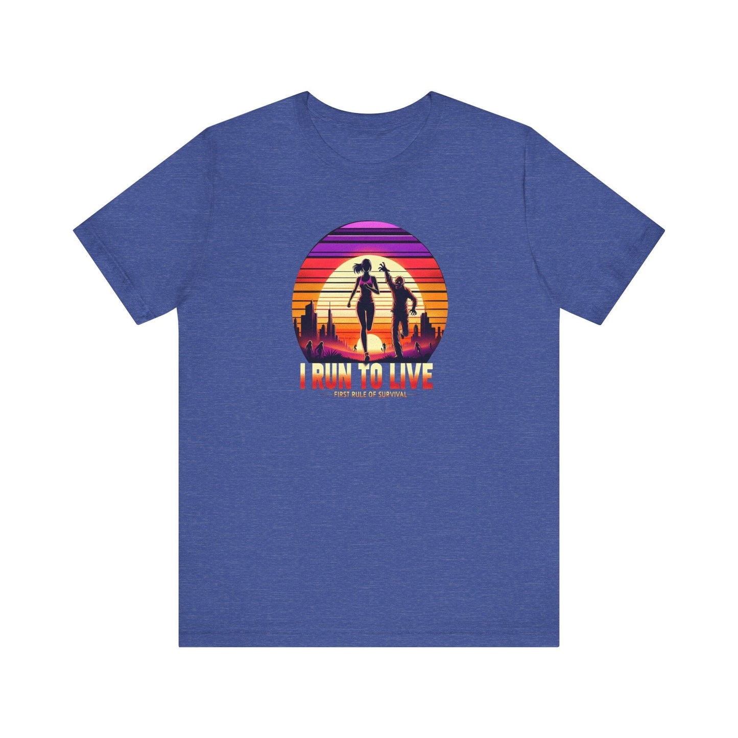 I Run to Live – Zombie Sunset Female Runner Tee