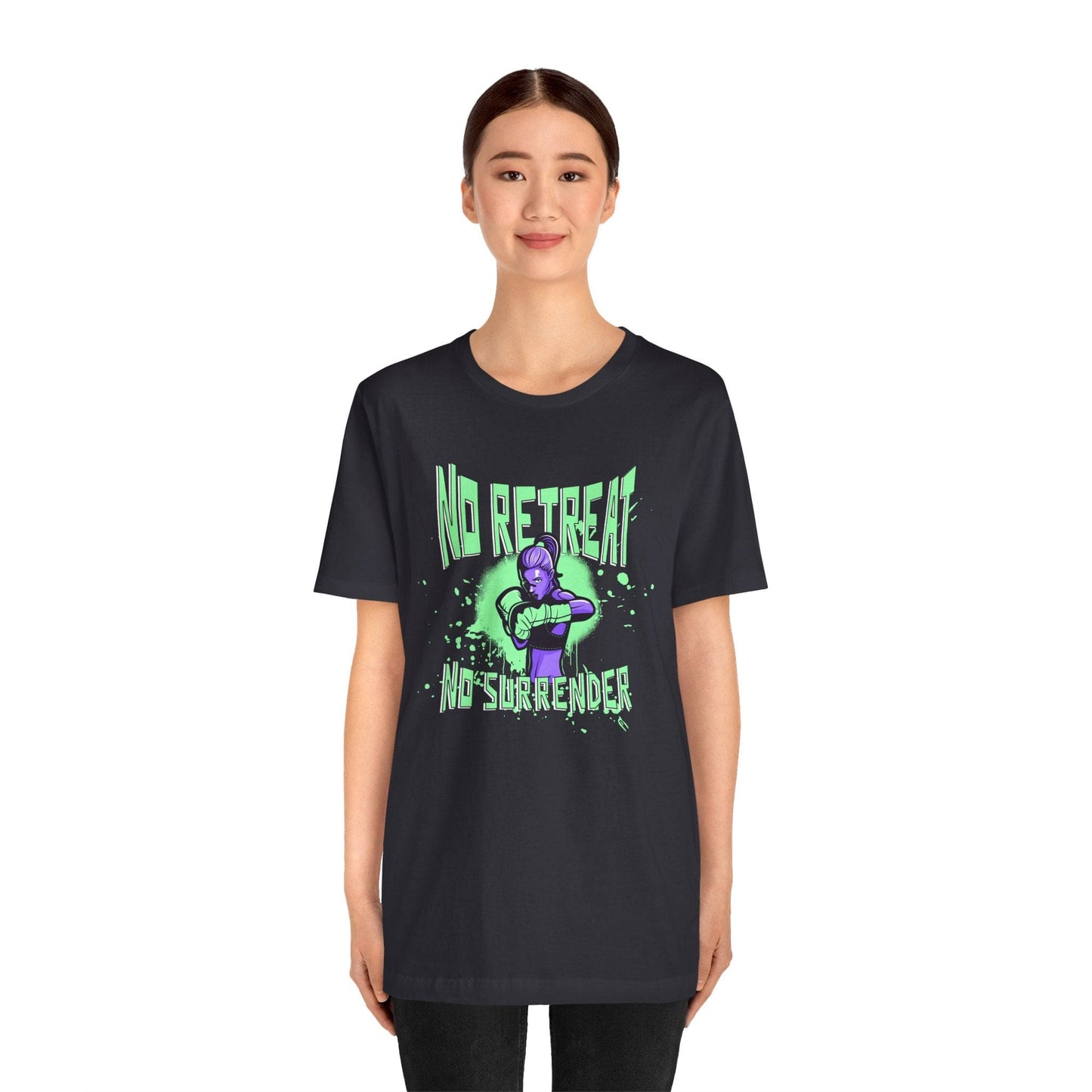 No Retreat No Surrender Female Fighter T-Shirt