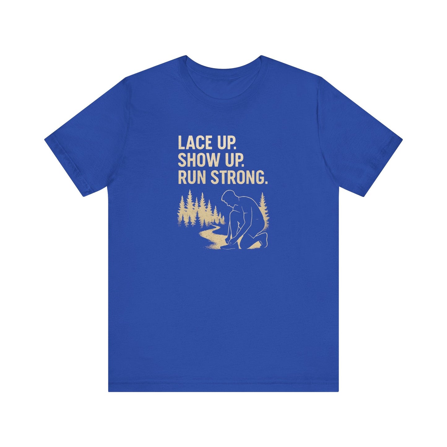 Trail Running Unisex Tee - Motivational Forest Runner Shirt