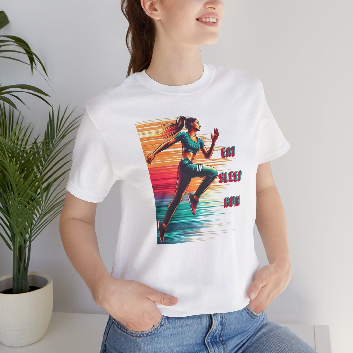 Eat, Sleep, Run Female Running T-Shirt