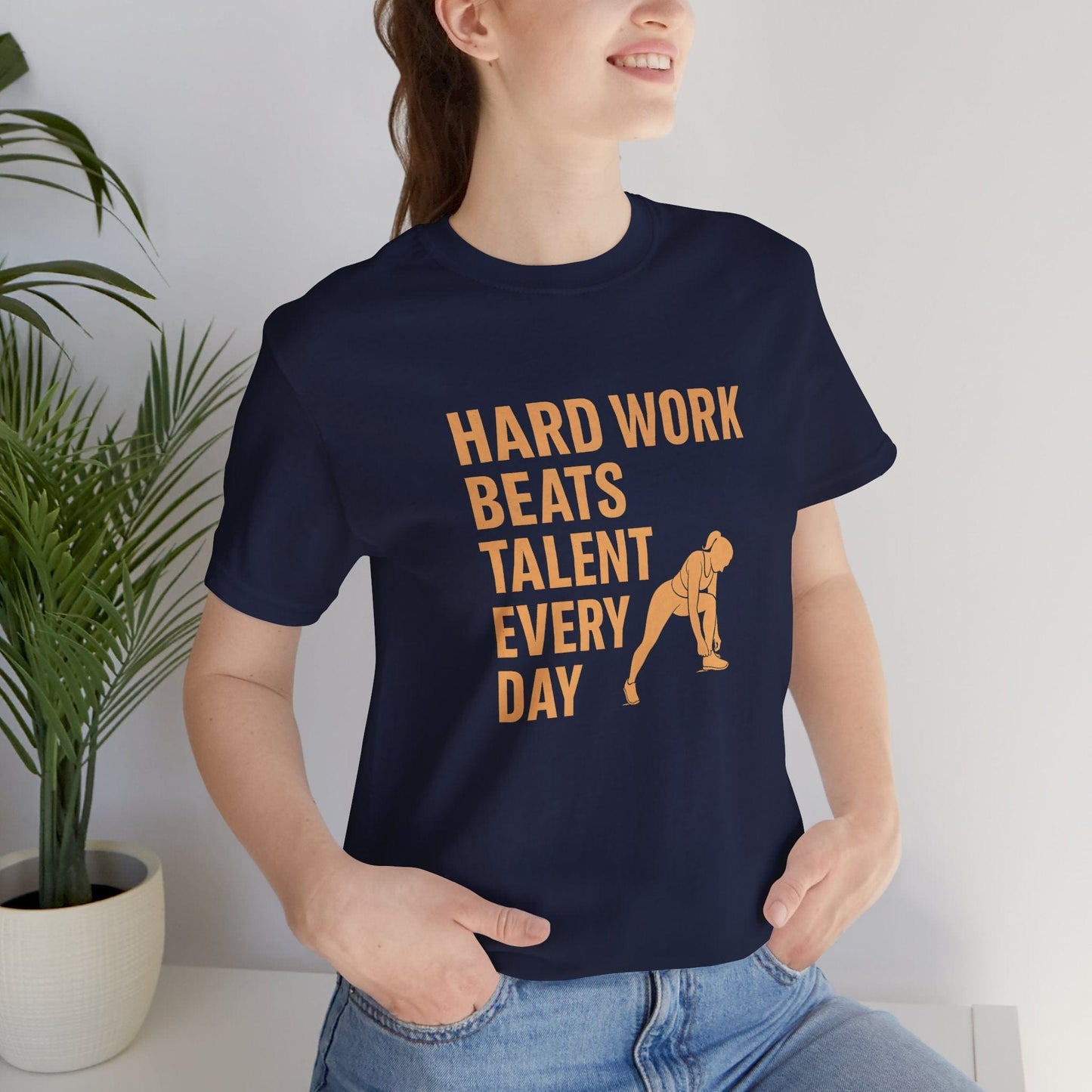 Hard Work Beats Talent Shirt – Grit & Grind Female Athlete Tee