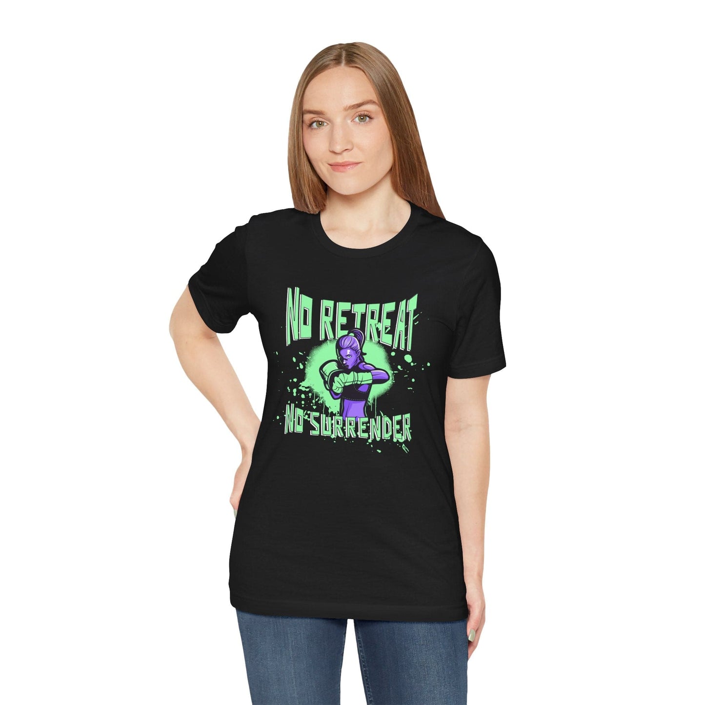 No Retreat No Surrender Female Fighter T-Shirt