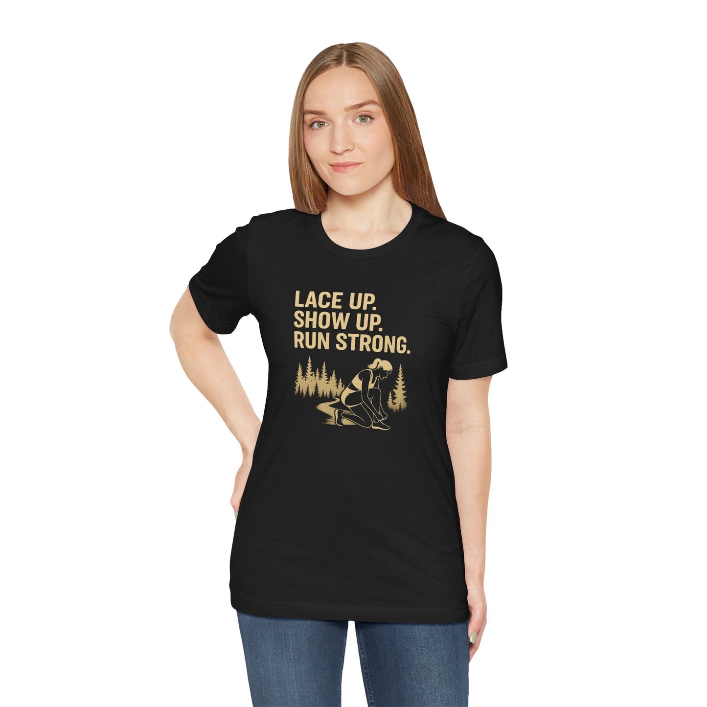 Trail Running Shirt for Women – Lace Up, Show Up, Run Strong