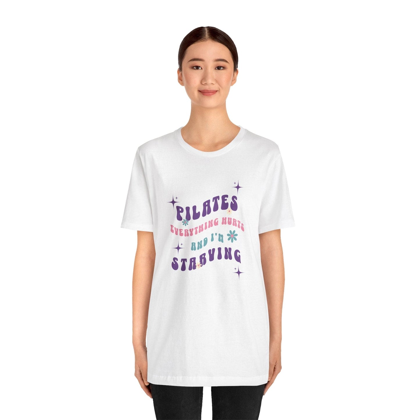 Everything Hurts & I’m Starving Pilates Floral Design Tee