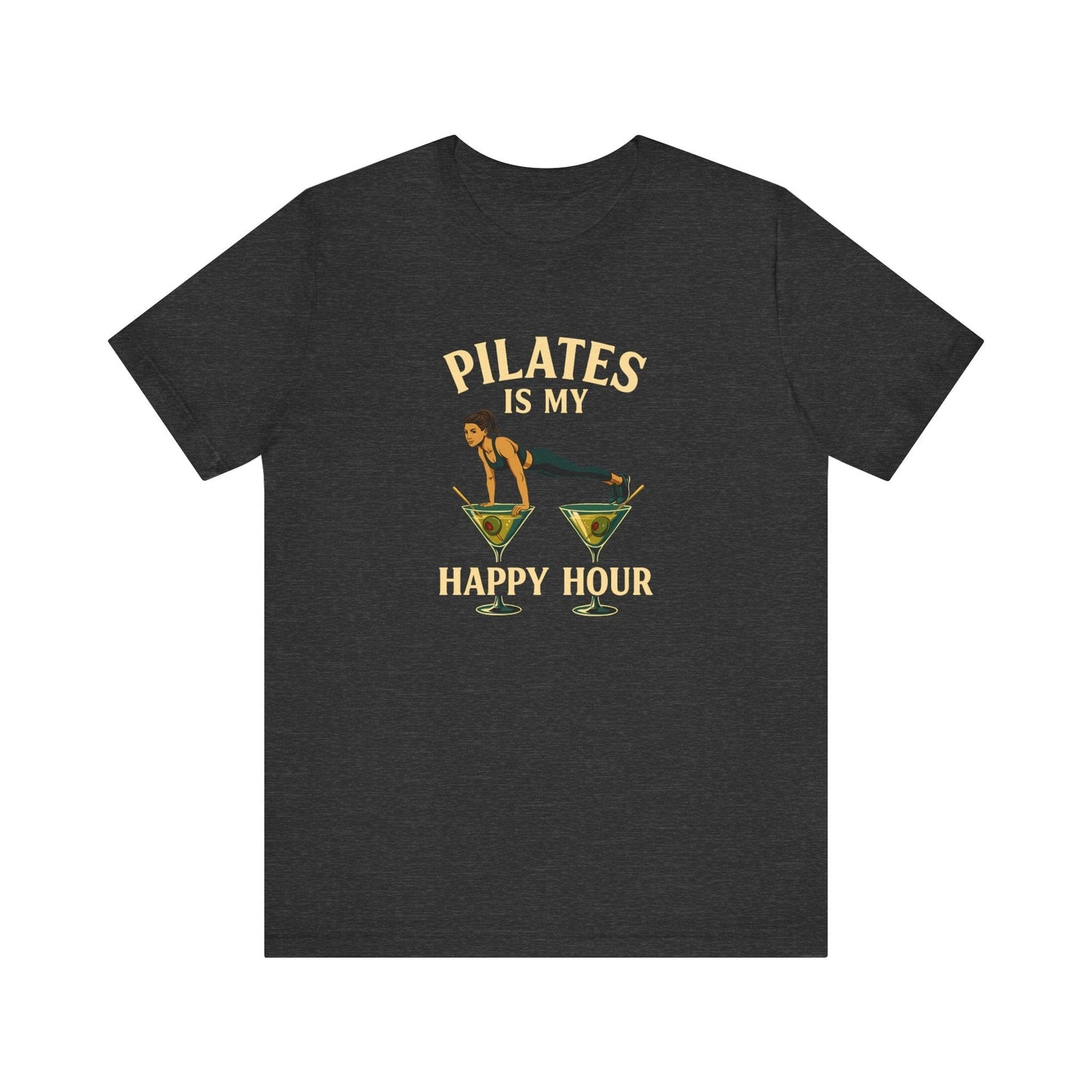 Pilates Is My Happy Hour Shirt – Funny Pilates Lover Tee