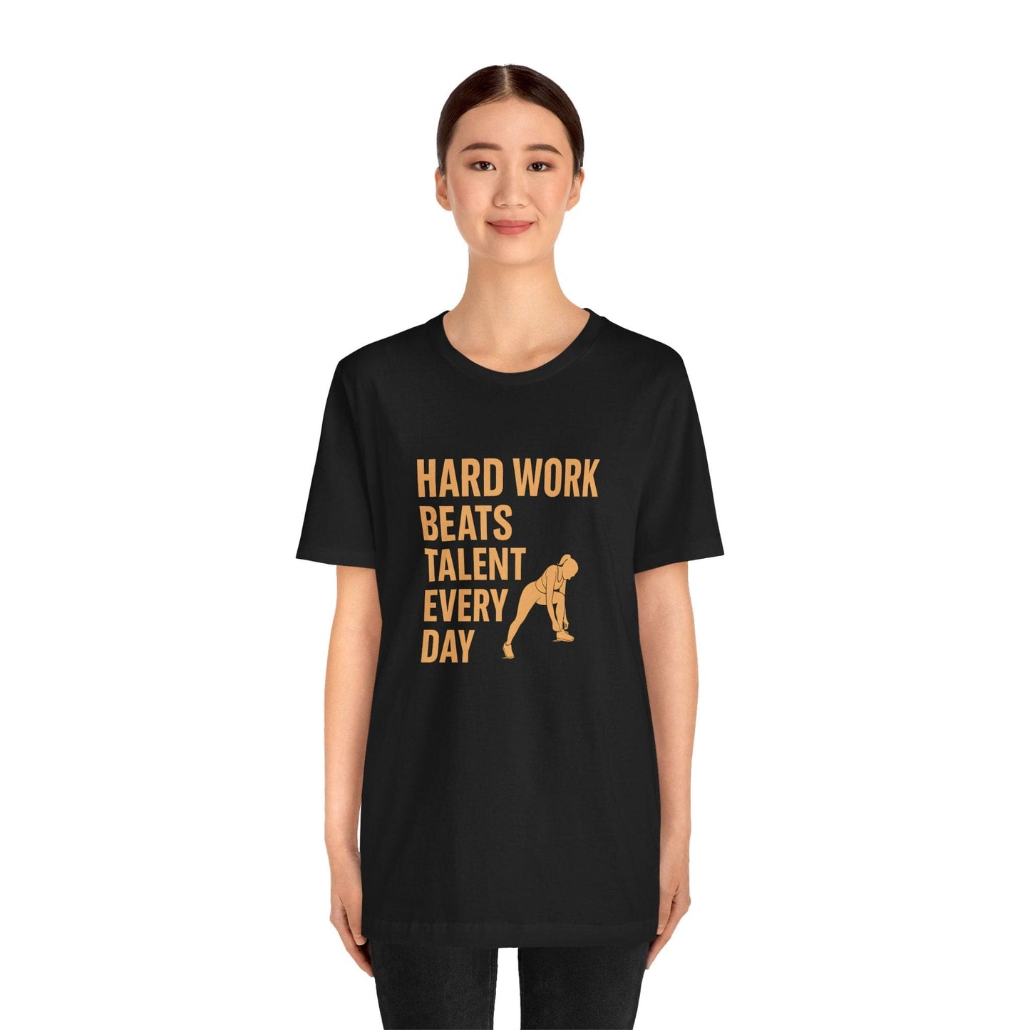 Hard Work Beats Talent Shirt – Grit & Grind Female Athlete Tee