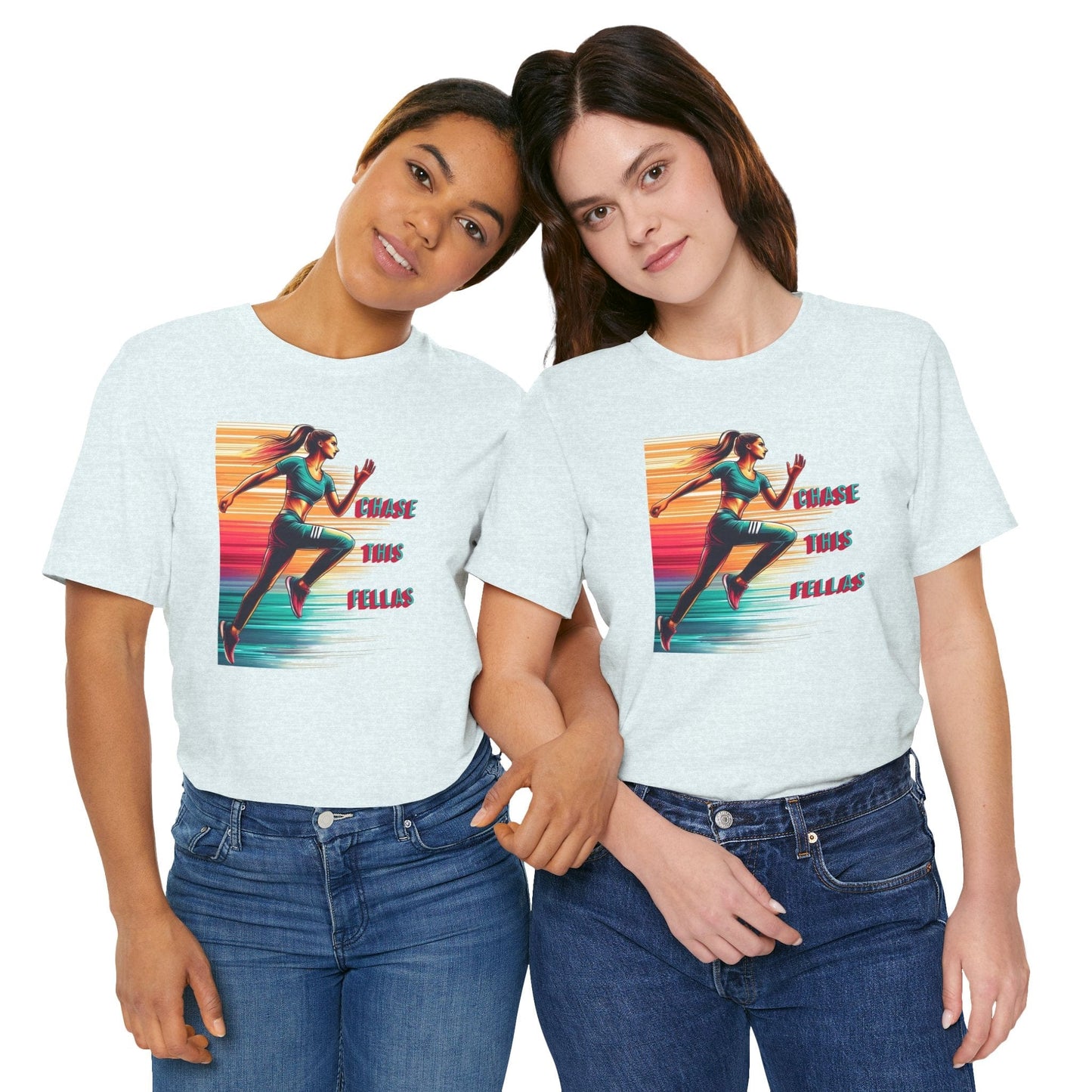 Chase This Fellas Gym Female Running Tee
